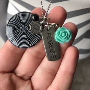 Long Chain Origami Owl charm necklace